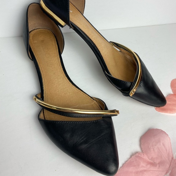 Aldo Shoes - ALDO Women’s Black Leather Flats Size 8